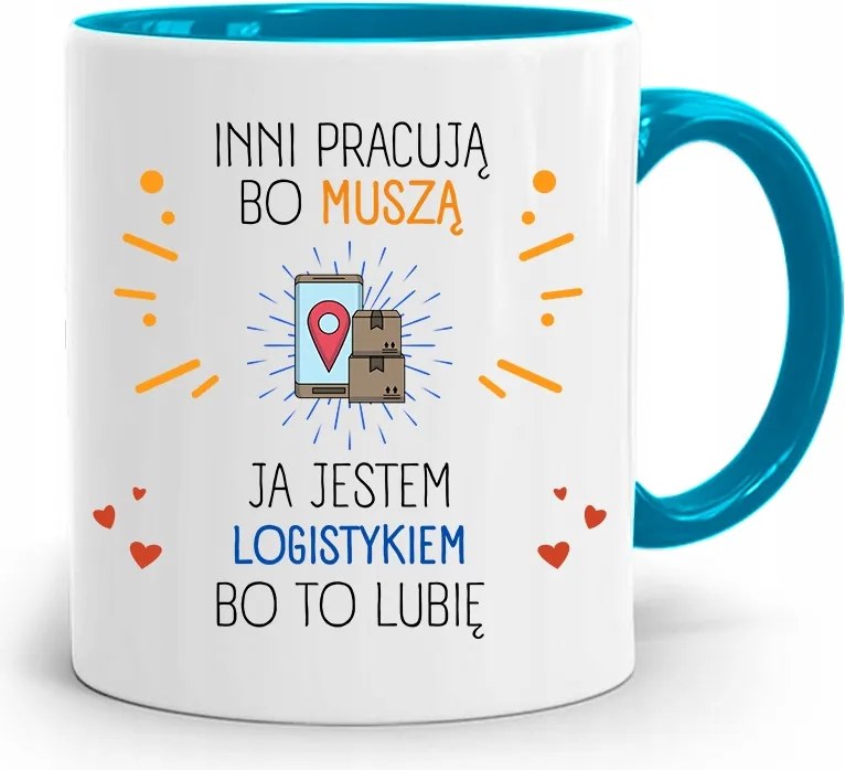 Logisztikai Bögre Kék Születésnapi Ajándék fényképes nyomtatással