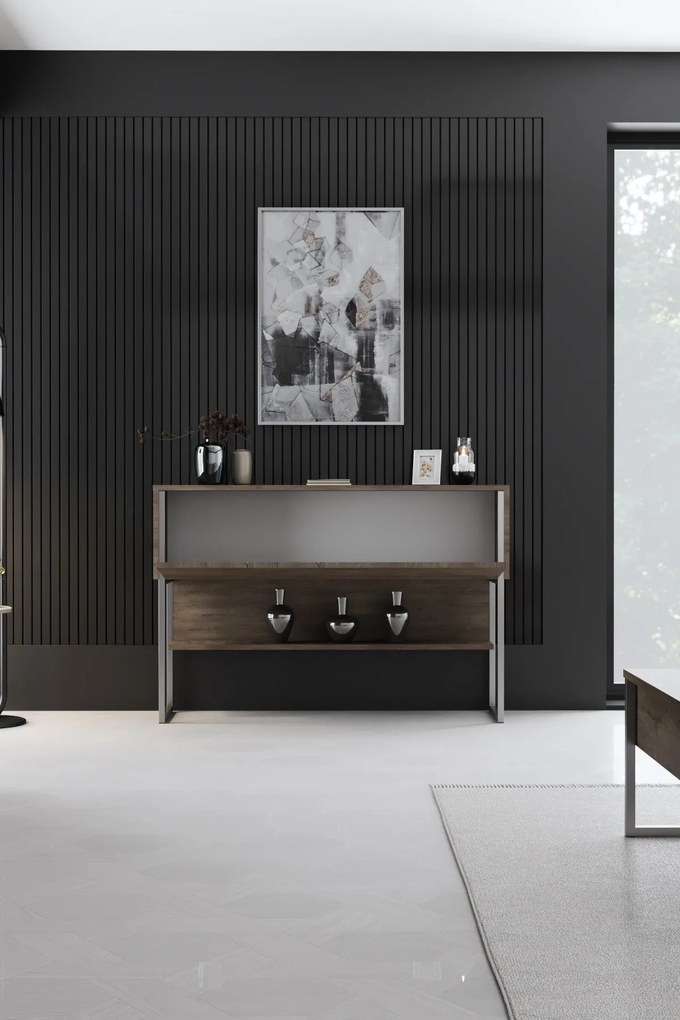 Komód Luxe - Silver, Walnut
