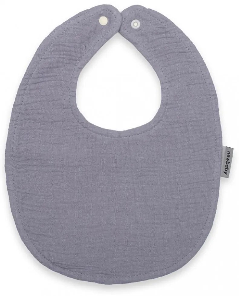 Muszlin baba előke New Baby grey