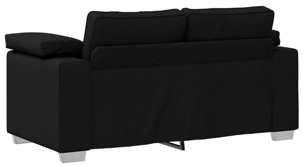 Kétfős kanapé - Fekete - 120 cm - Szövet