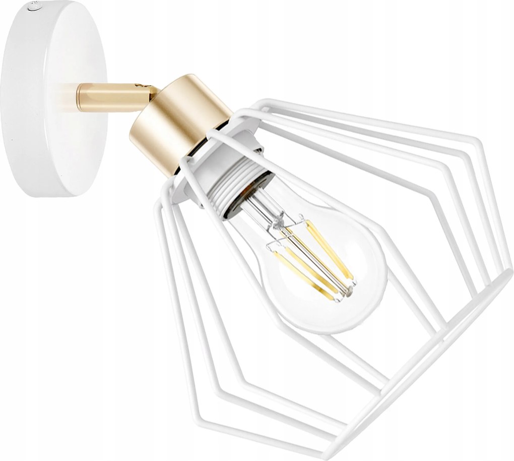 Fali lámpa Loft Drót Mozgatható Led