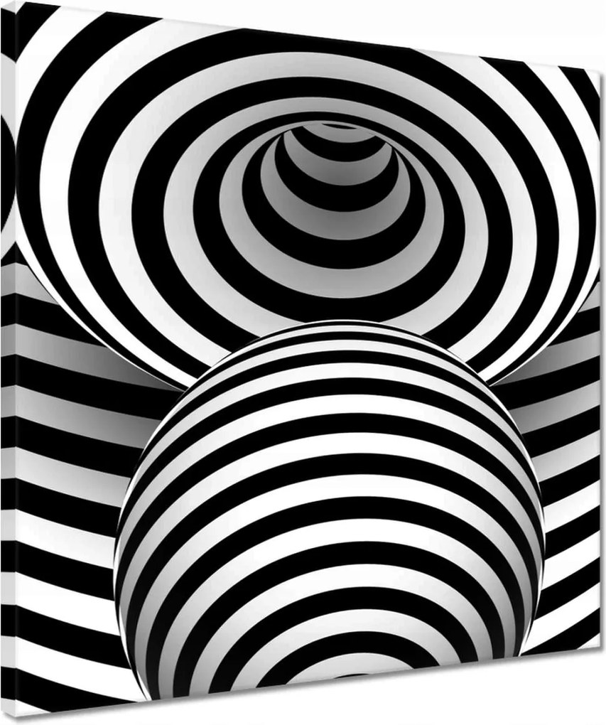 Vászonkép 40x40 Absztrakt fekete-fehér