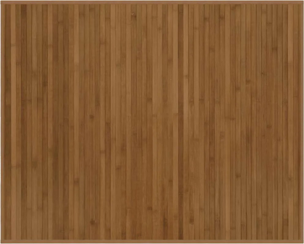 vidaXL négyszögletű barna bambusz szőnyeg 80 x 100 cm