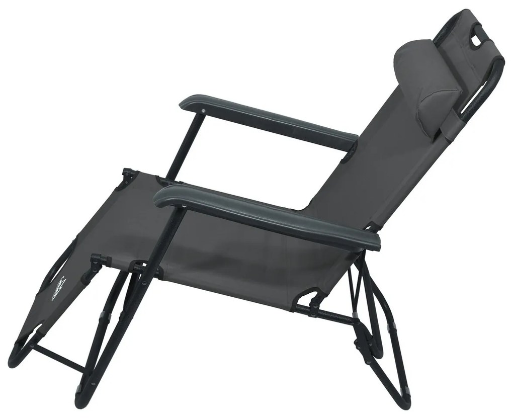 Cattara 13513 Összecsukható nyugágy Comfort,antracit, 155 x 61 cm