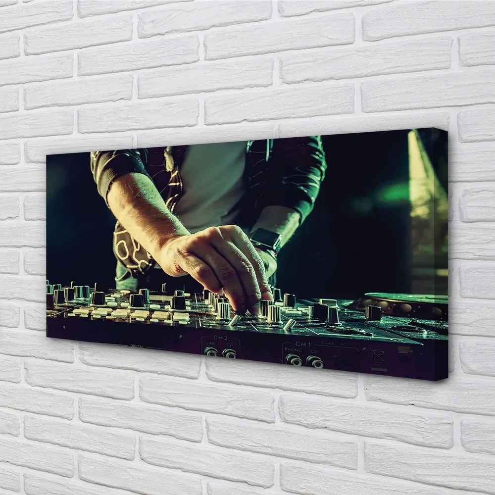 Canvas képek Konzol DJ fejhallgató 140x70 cm