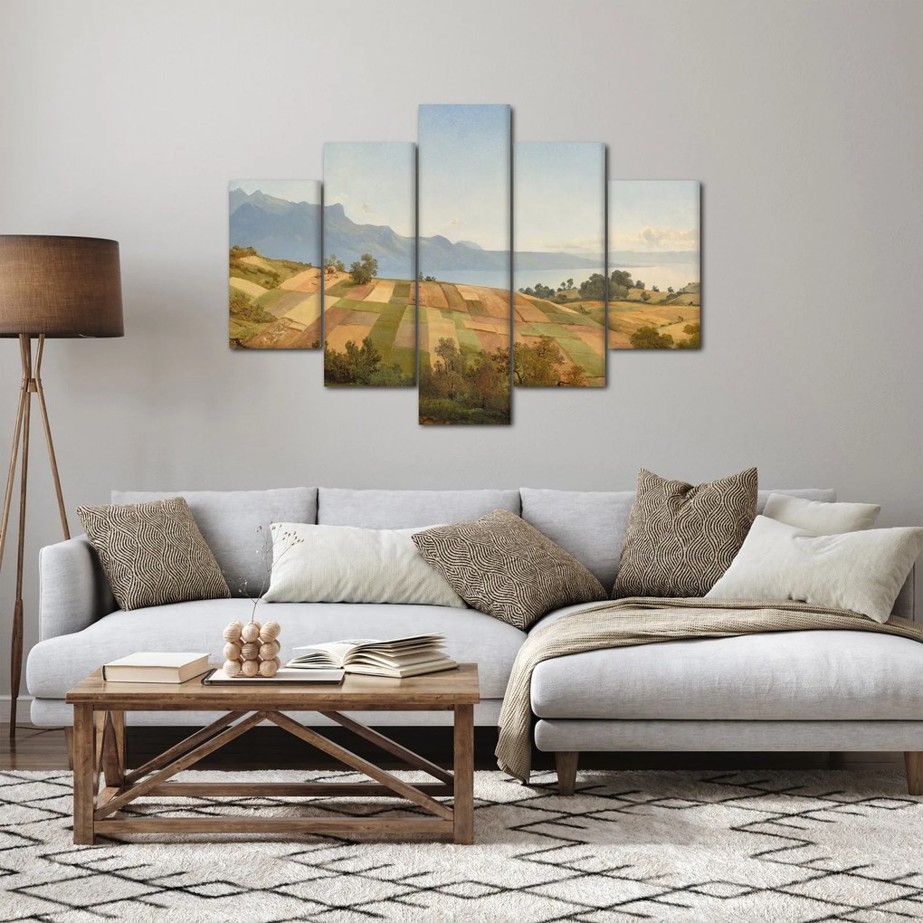 Kép - Alexandre Calame, Swiss Landscape, reprodukciók (150x105 cm)