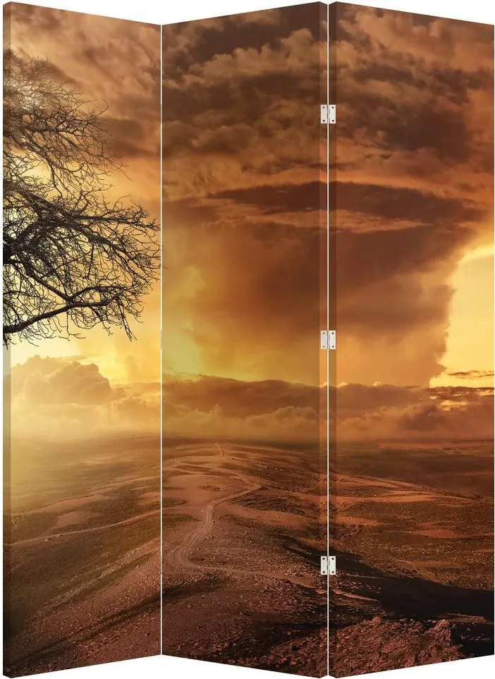 Paraván - Narancssárga felhők (126x170 cm)