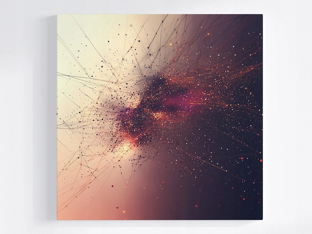 Vászonkép Canvas Kozmosz Galaxis Csillagkép Neurális Hálózat 80x80