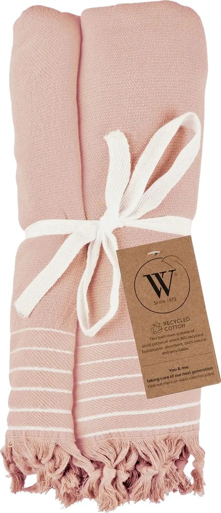 Fürdőlepedő WALRA rózsaszín 90 x 180 cm, 100% pamut