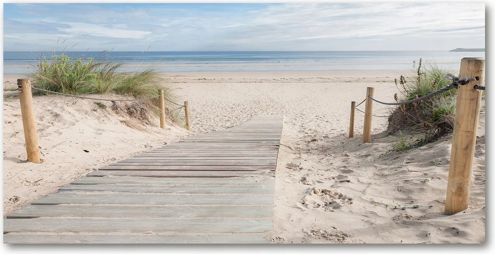 Fotó vászonkép edzett üveg tengerpart 140x70