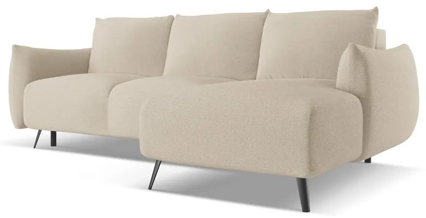 Bézs sarokkanapé (jobb oldali) Malie – Makamii