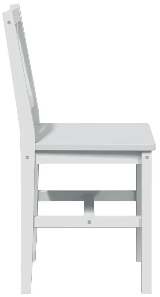 5 darabos fehér étkezőgarnitúra