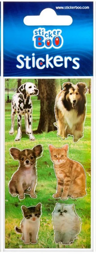 Állatos Pet matrica ezüst díszítéssel