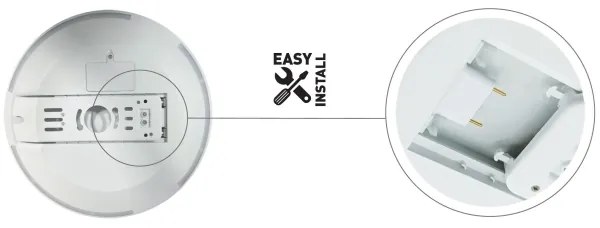 LED Fürdőszobai mennyezeti lámpa SLIDE LED/6/12/18/24W/230V IP44 fehér