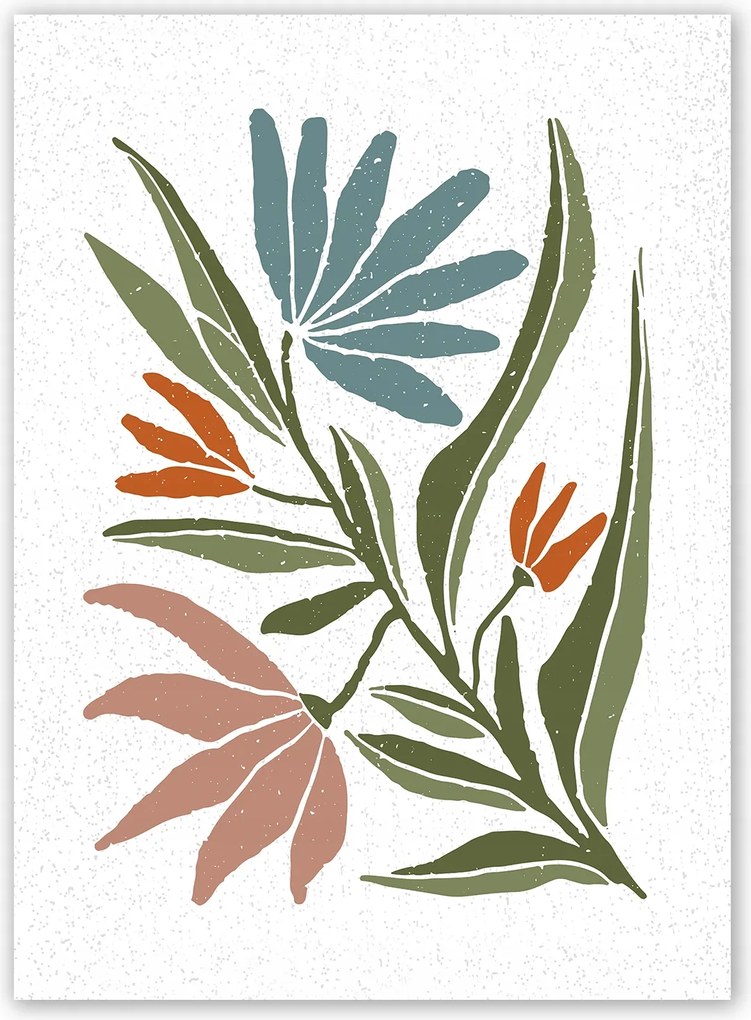 Boho Virág Modern Poszter A2 59,4x42cm #Z32