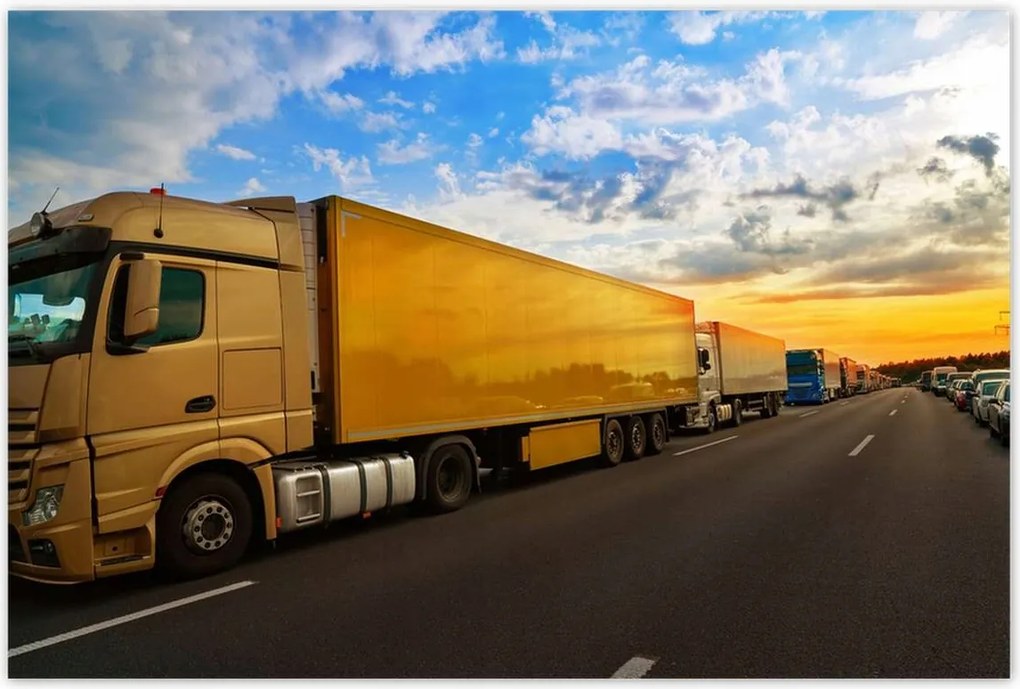 Poszterek 120x80 Parafa autópálya Stau