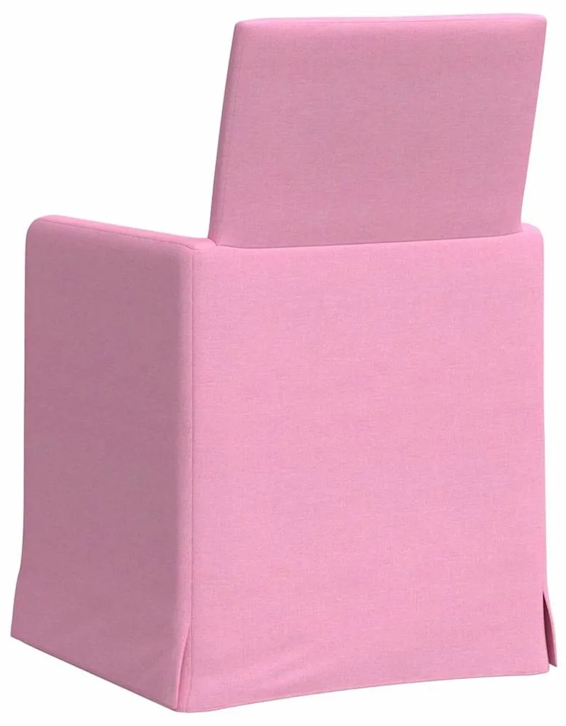 Étkező Székek 2 pcs Rózsaszín 57 x 67 x 95 cm szövet