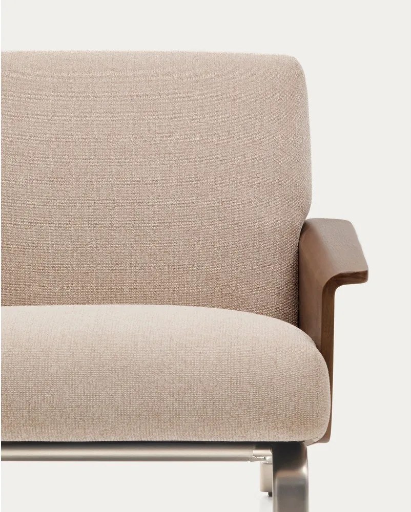 Világosbarna zsenília kanapé 205 cm Amsen – Kave Home