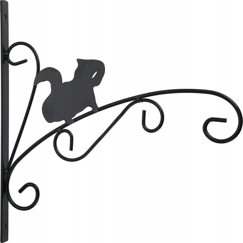 Fém virágtartó kampó Mókus akasztó kerti virágtartó terasz