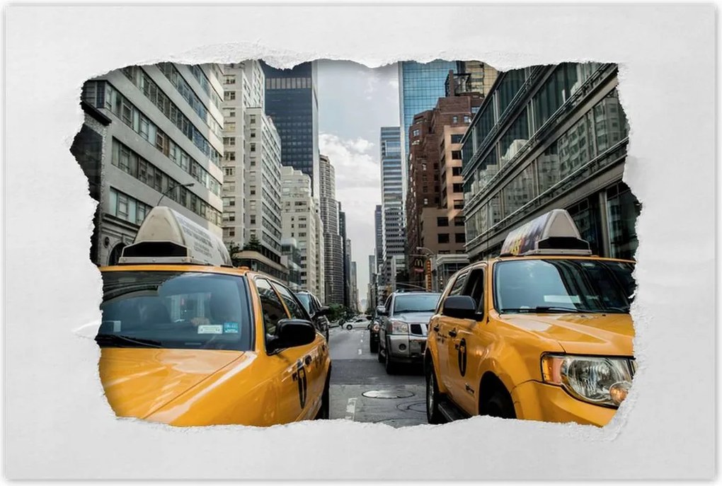 Poszterek 90x60 Sárga taxi Taxi