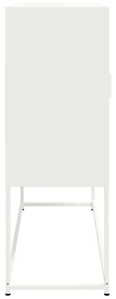 fehér acél magasszekrény 100,5 x 39 x 107 cm