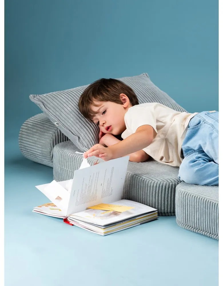 Mentazöld kordbársony gyerek fotel Flip – Wigiwama