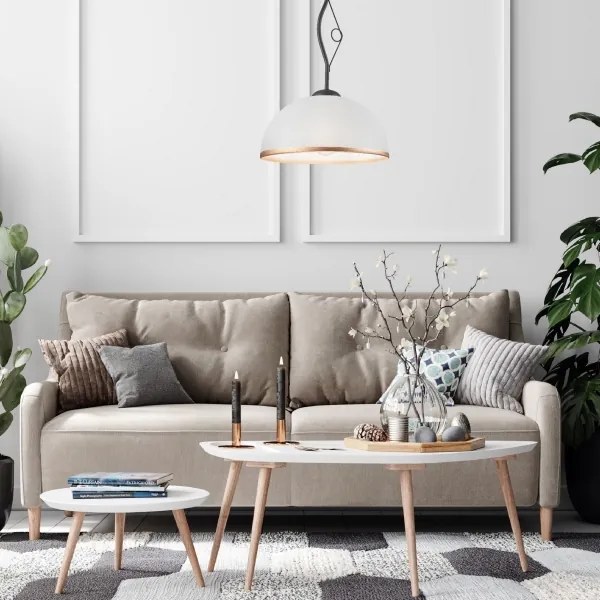 Csillár rúdon RETRO 1xE27/60W/230V antracit