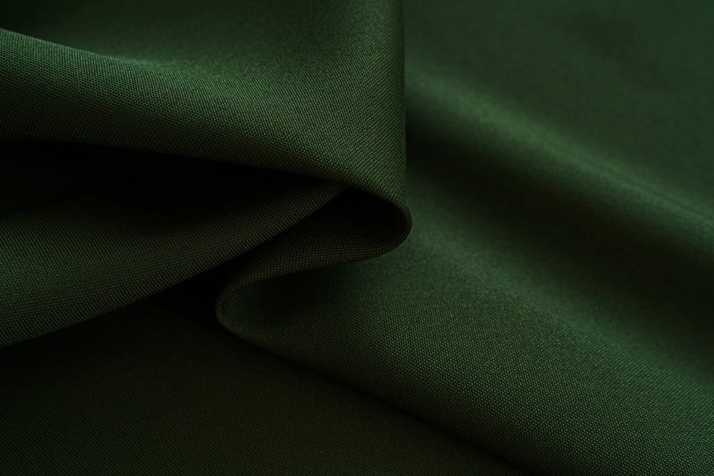 Függöny OXFORD LIGHT 140x250 cm, sötétzöld Felfüggesztés: Hullámos sínszalag