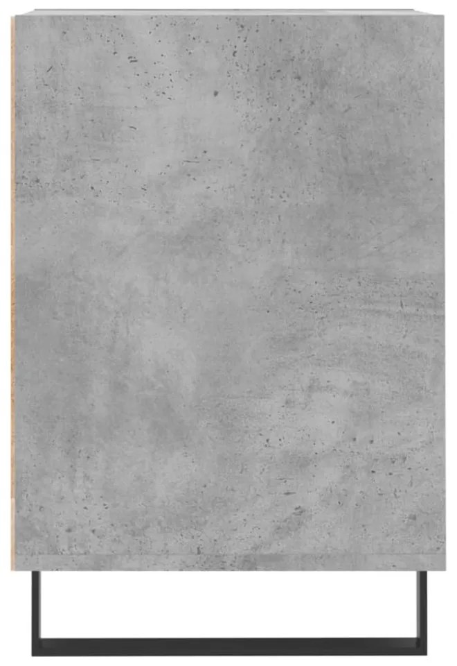 betonszürke szerelt fa TV-szekrény 100 x 35 x 55 cm