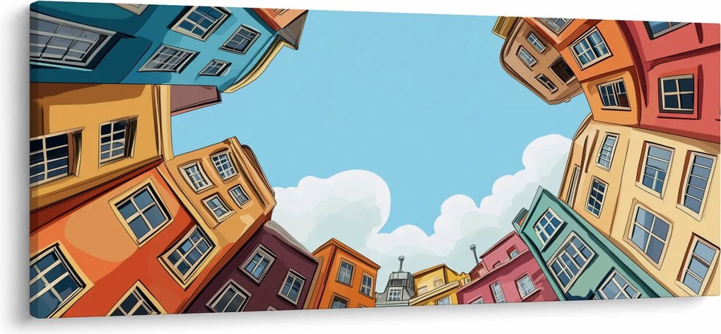 Kép - Házak között (120x50 cm)