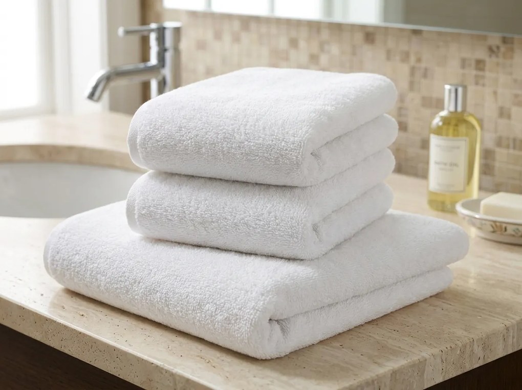 Törölköző NORIELLE 50x90 cm fehér, 100% pamut