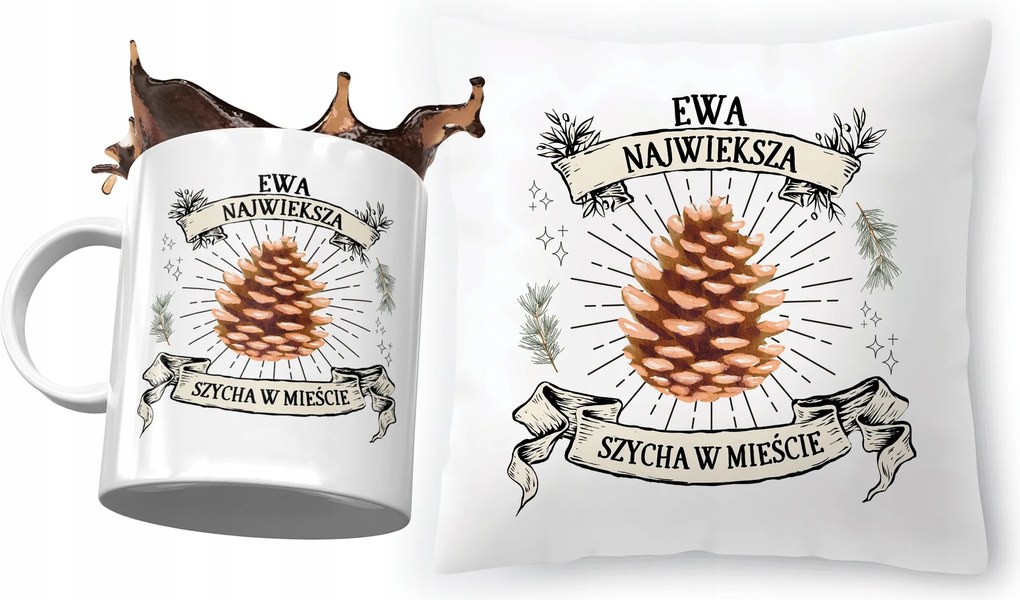 Éva párna ajándék bögre szett fényképes nyomtatással