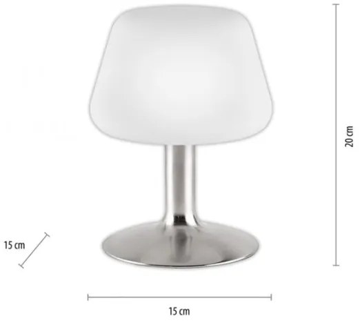 Paul Neuhaus 4078-55 -LED Dimmelhető asztali lámpa TILL 1xG9/3W/230V matt króm