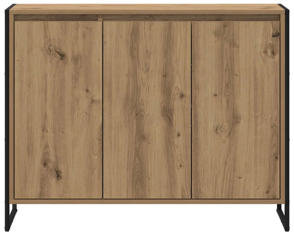 Oldalsó szekrény Művészi tölgy 96,5 x 30 x 75 cm Faanyag