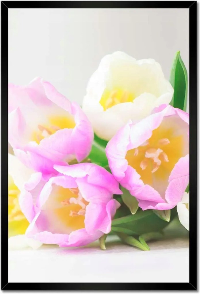 Poszterek keretben 40x60 Finom tulipánok