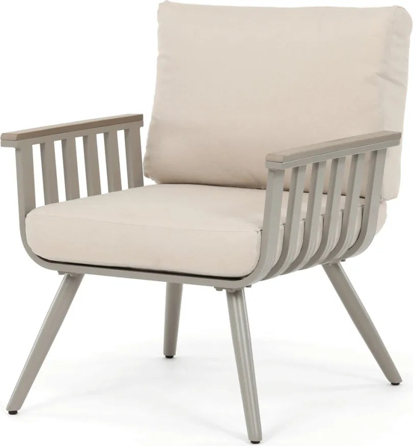 Kerti bútor garnitúra, alumínium, bézs, AZS-S1921 CRM