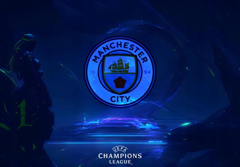 Poszter, Manchester City F.c., Football Club, Anglia, Premier League,