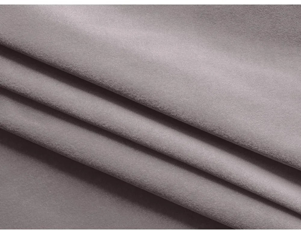 Levendula színű bársony kinyitható-tárolóhelyes (U alakú) sarokkanapé Kapua – Makamii