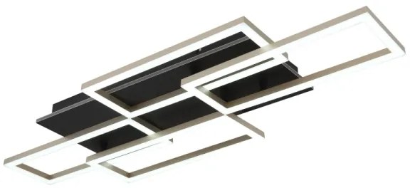 Globo 67359-40A - LED dimmelhető mennyezeti lámpa JEFFRY 40W/230V 32,5x87,5 cm fekete + távirányító