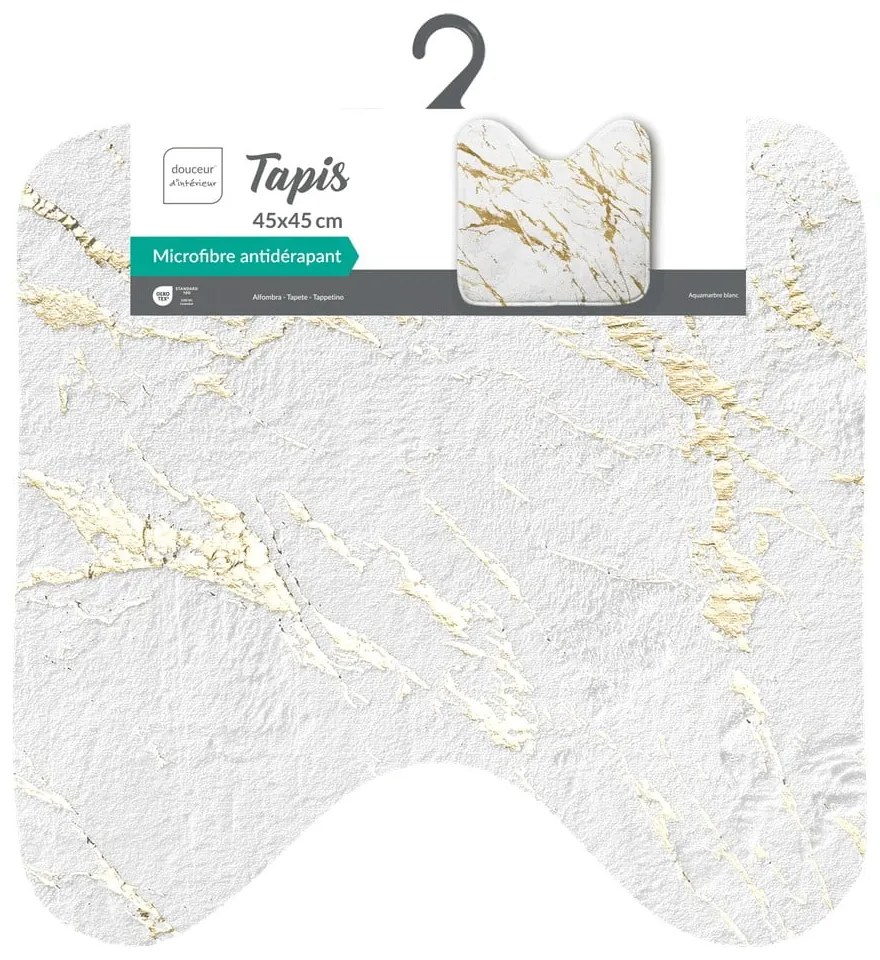 Fehér-aranyszínű fürdőszobai kilépő 45x45 cm Aquamarbre – douceur d'intérieur