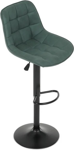 Bárszék zöld színben, szövet kárpittal AUB-V3066 GRN3