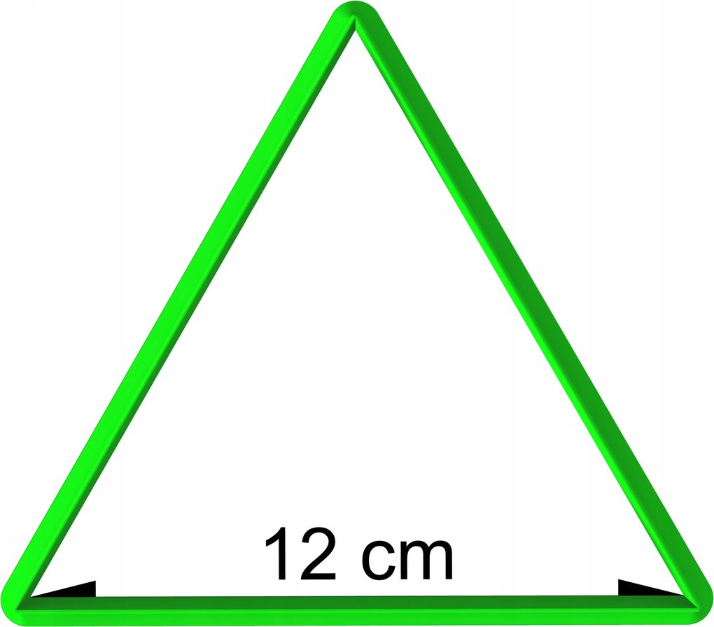 Forma Lyukasztó Mézeskalács kiszúró geometrikus figurák Háromszög 12cm