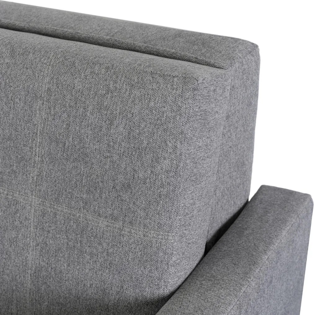 2 db-os szett, kétszemélyes ágyazható fotel szürke színben MILAN 2