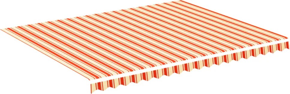 vidaXL sárga és narancssárga csere napellenző ponyva 4,5 x 3,5 m