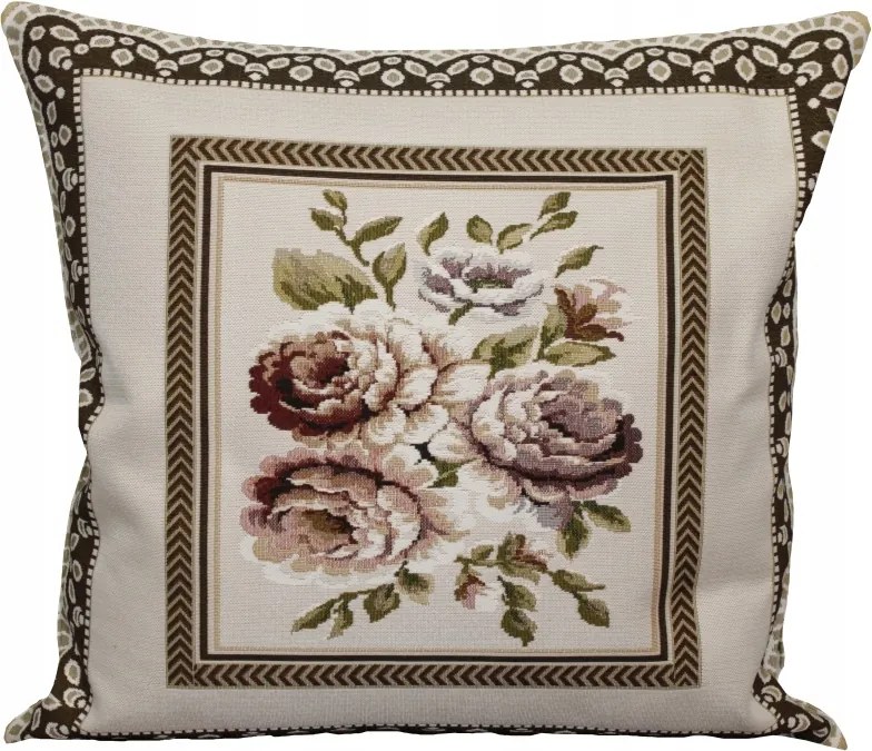 Gobelin Párnahuzat 45x45 cm Virágok NO.2
