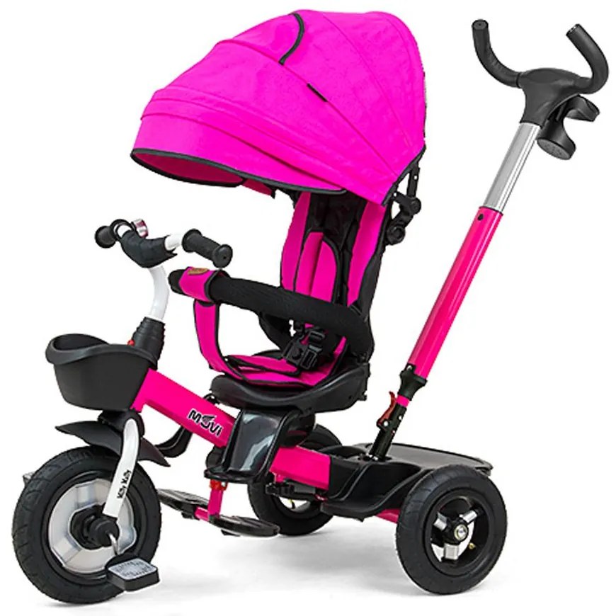 Gyerek háromkerekű bicikli Milly Mally Movi pink (sérült csomagolás)