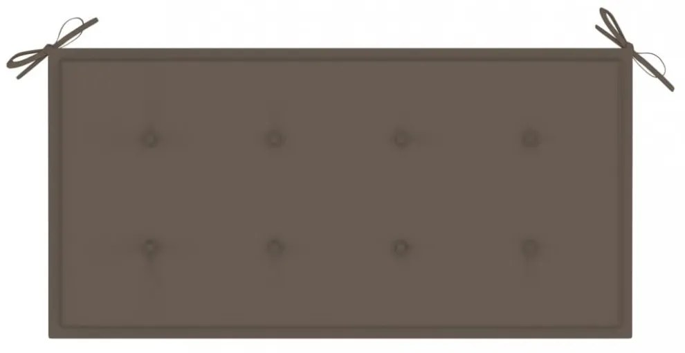 tópszínű oxford szövet kerti padpárna 100x50x4 cm