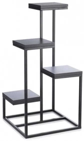 KASKADA virágtartó állvány 79x40 cm fekete