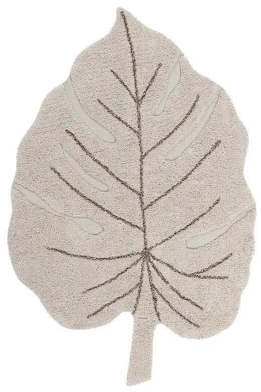 Bézs mosható kézi szövésű pamut gyerek szőnyeg 120x180 cm Monstera Natural – Lorena Canals