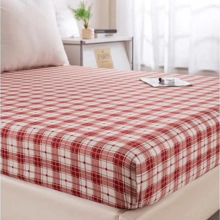Mikroszálas lepedő TARTAN HEART színes 90x200 cm
